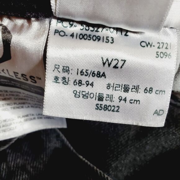 Levi's Women's 27 Black Wash 501 Cut Off Denim Shorts High Rise - Picture 6 of 7